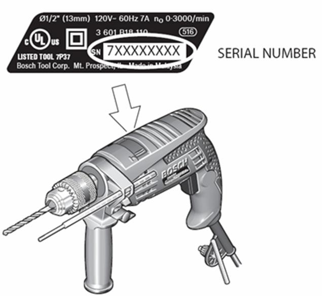 Dewalt tool serial number location